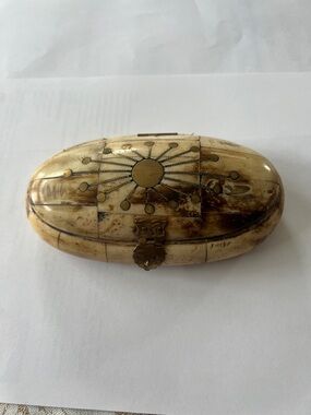 Egyptian hand-made camel bone trinket box